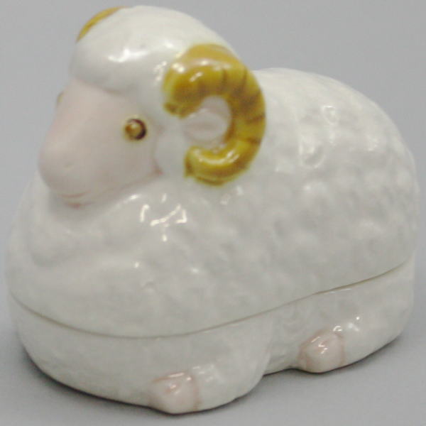茶器/茶道具 香合 干支「未」】 白鳳交趾 未（羊） 山本一如作 – 今屋