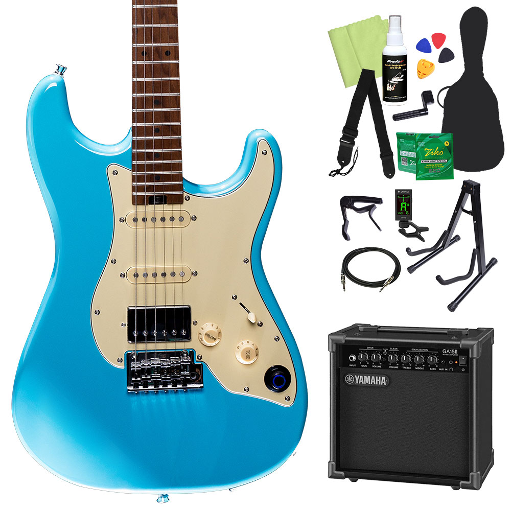 VINTAGE エレキギター ミントブルー系 弾きやすいギターです♪ VINTAGE