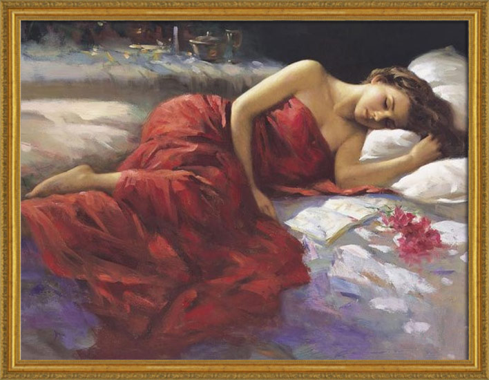 油絵 絵画 インテリア F4-12023 女性像