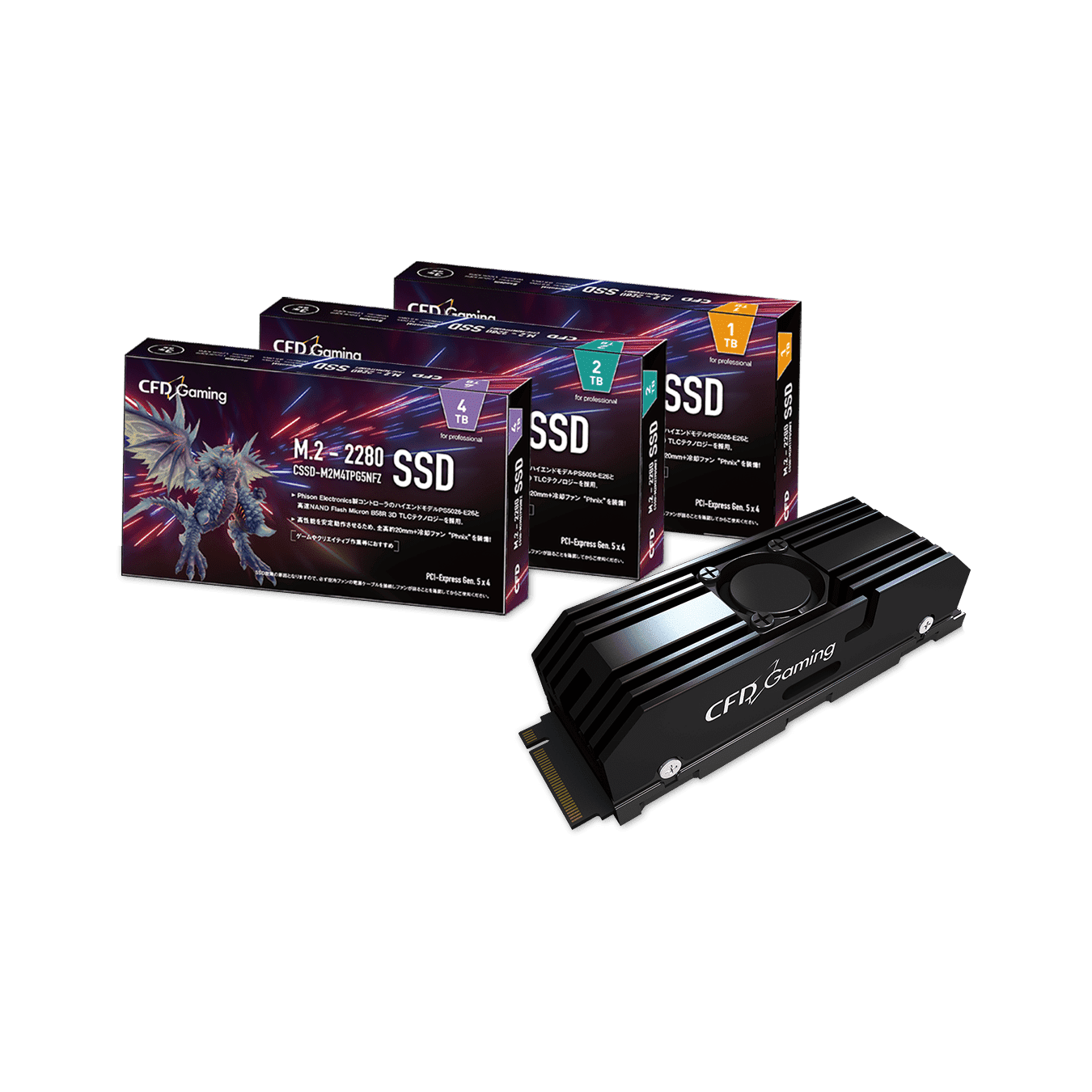 CSSD-M2B1TPG3NF2 | CFD Gaming PG3NF2 シリーズ M.2接続 SSD 1TB