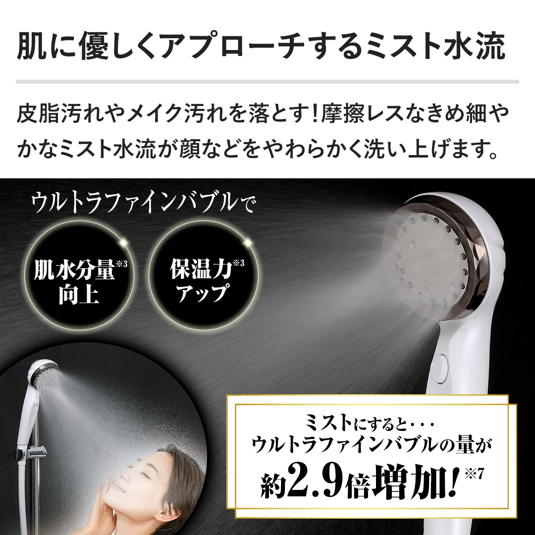 アラミック シャワーヘッド ウルトラファインバブルシャワーヘッド