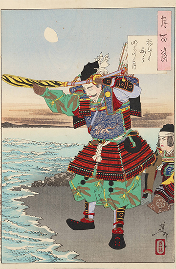 月岡芳年 作 「月百姿 稲むらか崎の明ぼのの月」／ホームメイト