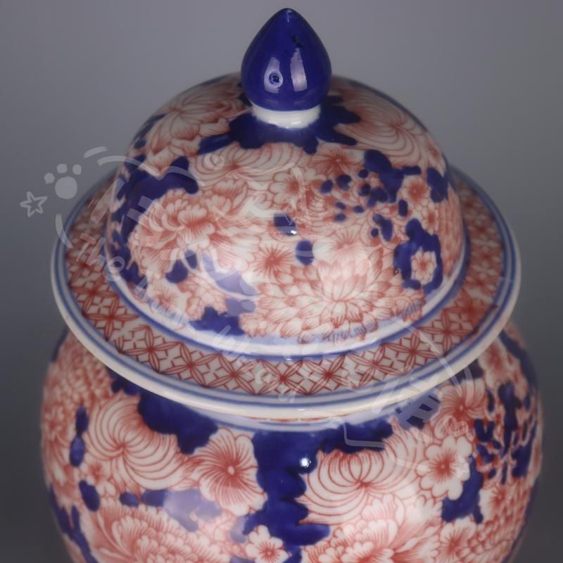 パステル海獣紋天字壺 景徳鎮 陶磁器 装飾品 現代工芸品 美術品 置物