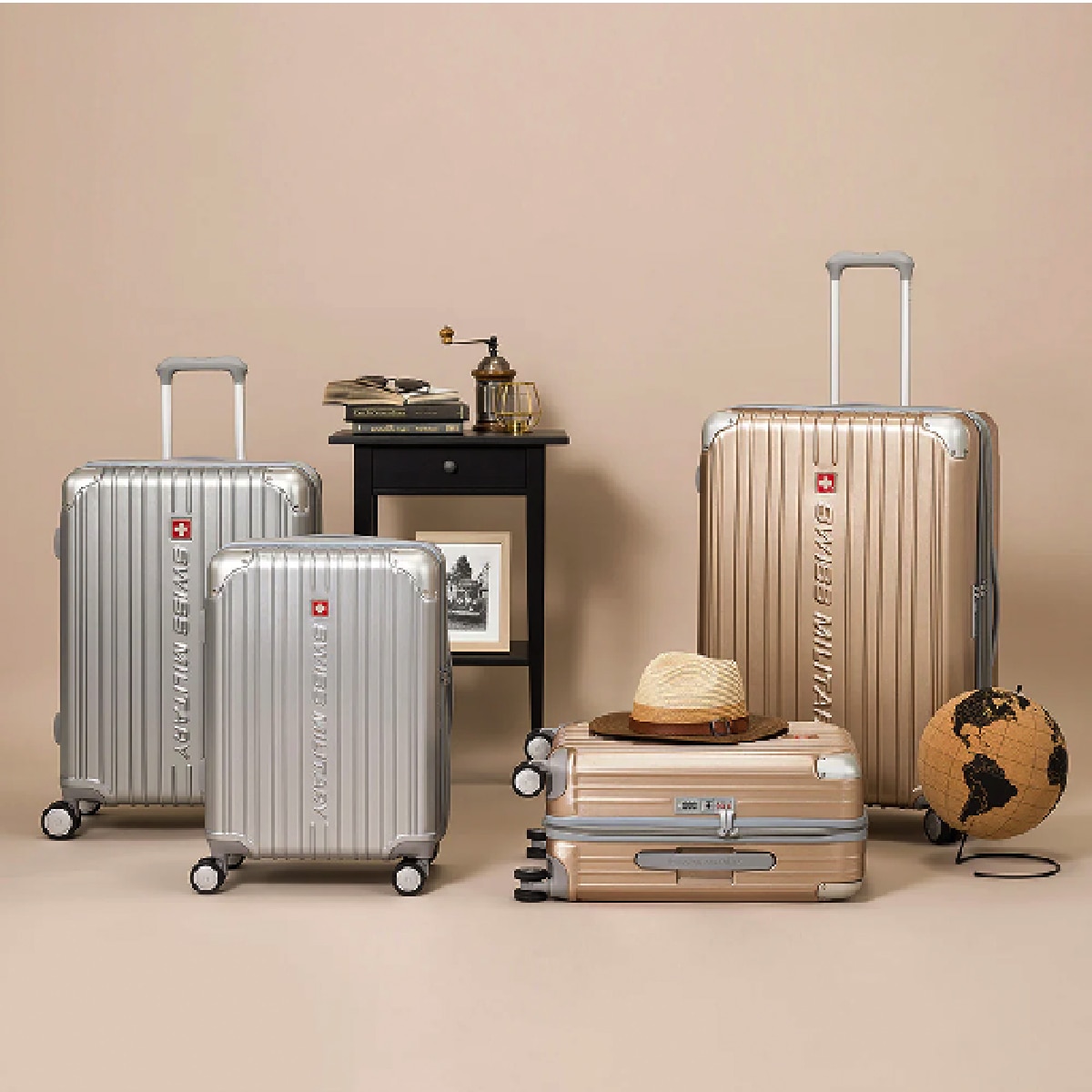 スーツケース Mサイズ 4～6泊 66cm 73L TSAロック カバー/ネームタグ付