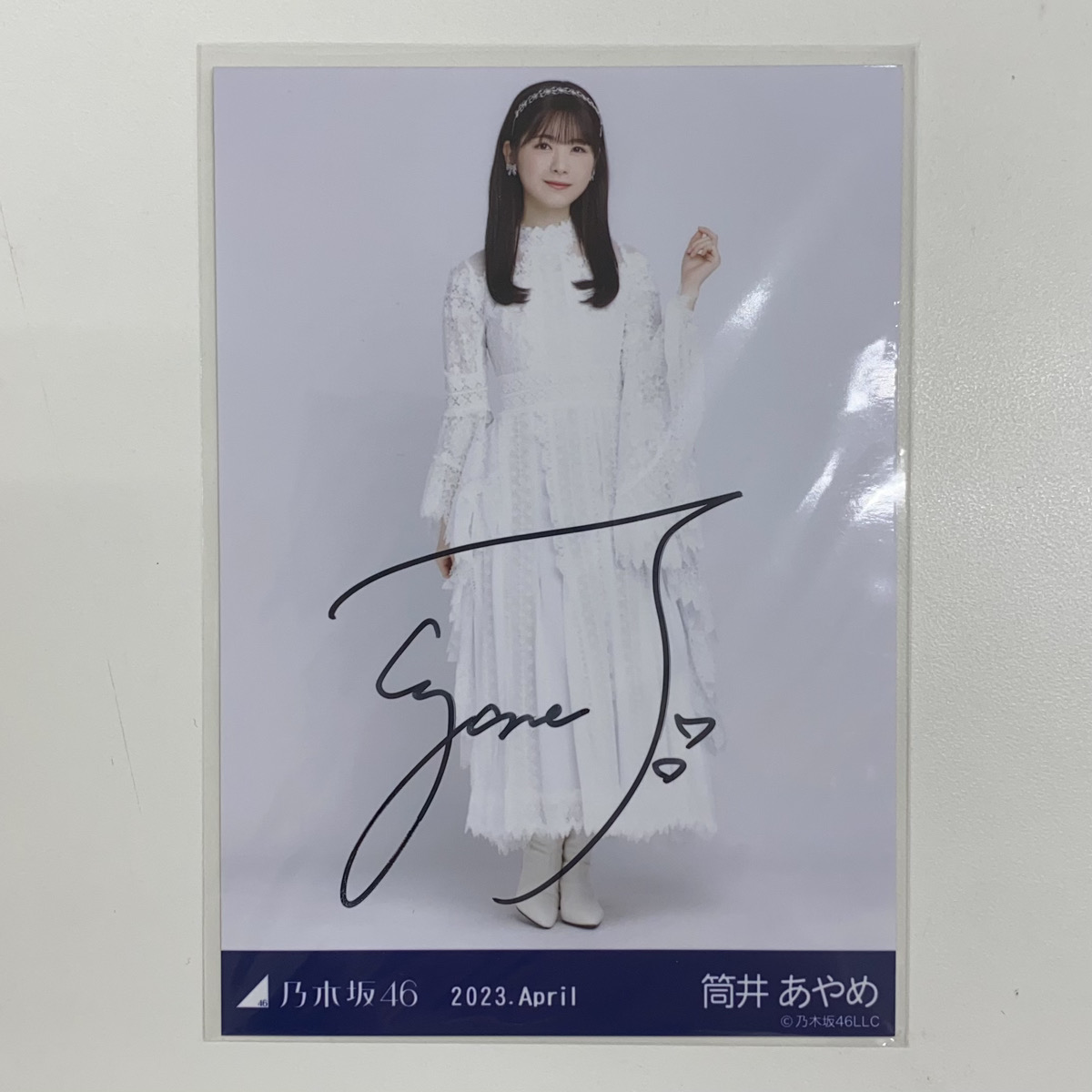 超希少】筒井あやめ 直筆サイン入りツアーTシャツ（NOGIめくりSR賞