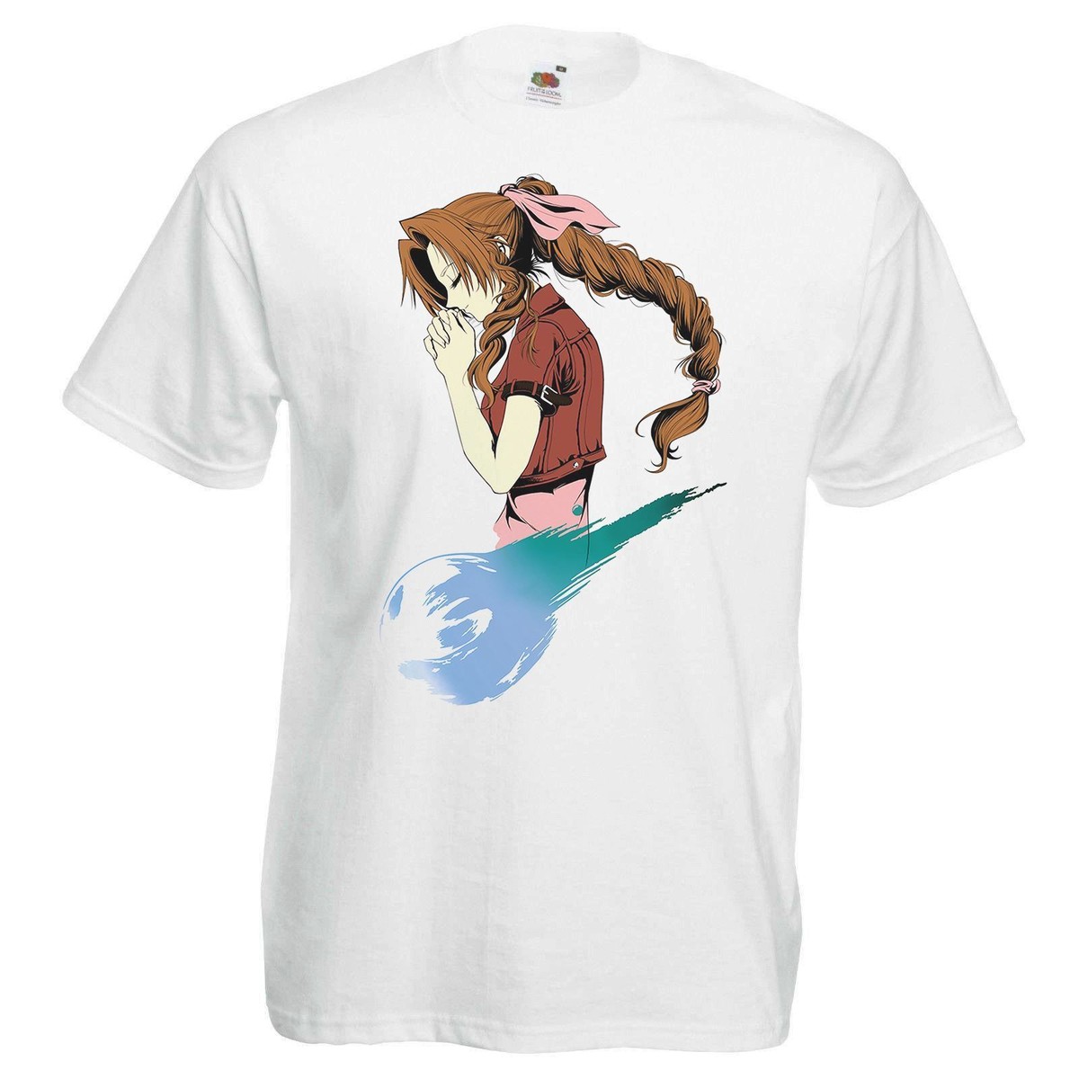 Adults Aerith Gainsborough FFVII RP Fantasy Gaming White Unisex T
