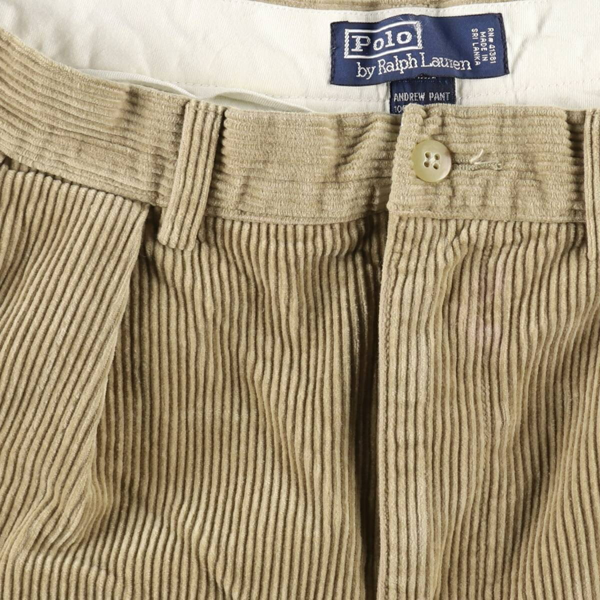 古着 ラルフローレン Ralph Lauren POLO by Ralph Lauren ツータック