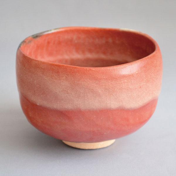 茶道具 茶碗 高台寺窯 志村 綜山 作 赤楽茶碗 : 茶道具専門店 (有)菊池