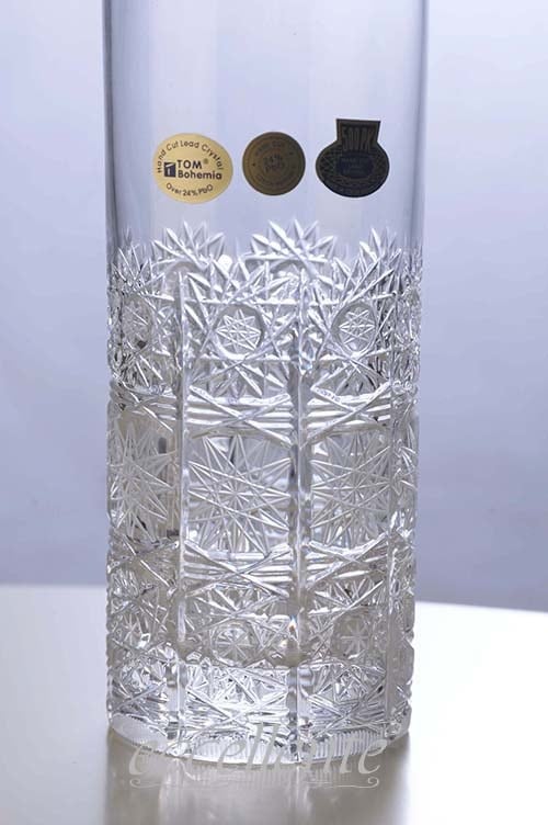 アンティーク！チェコ・クリスタルガラスのトレー チェコボヘミア