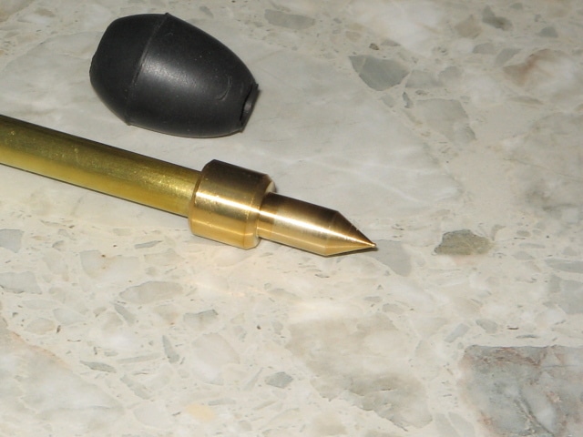 MITSUKE バスクラリネット用エンドピン チタン入り真鍮 (先端：チタン