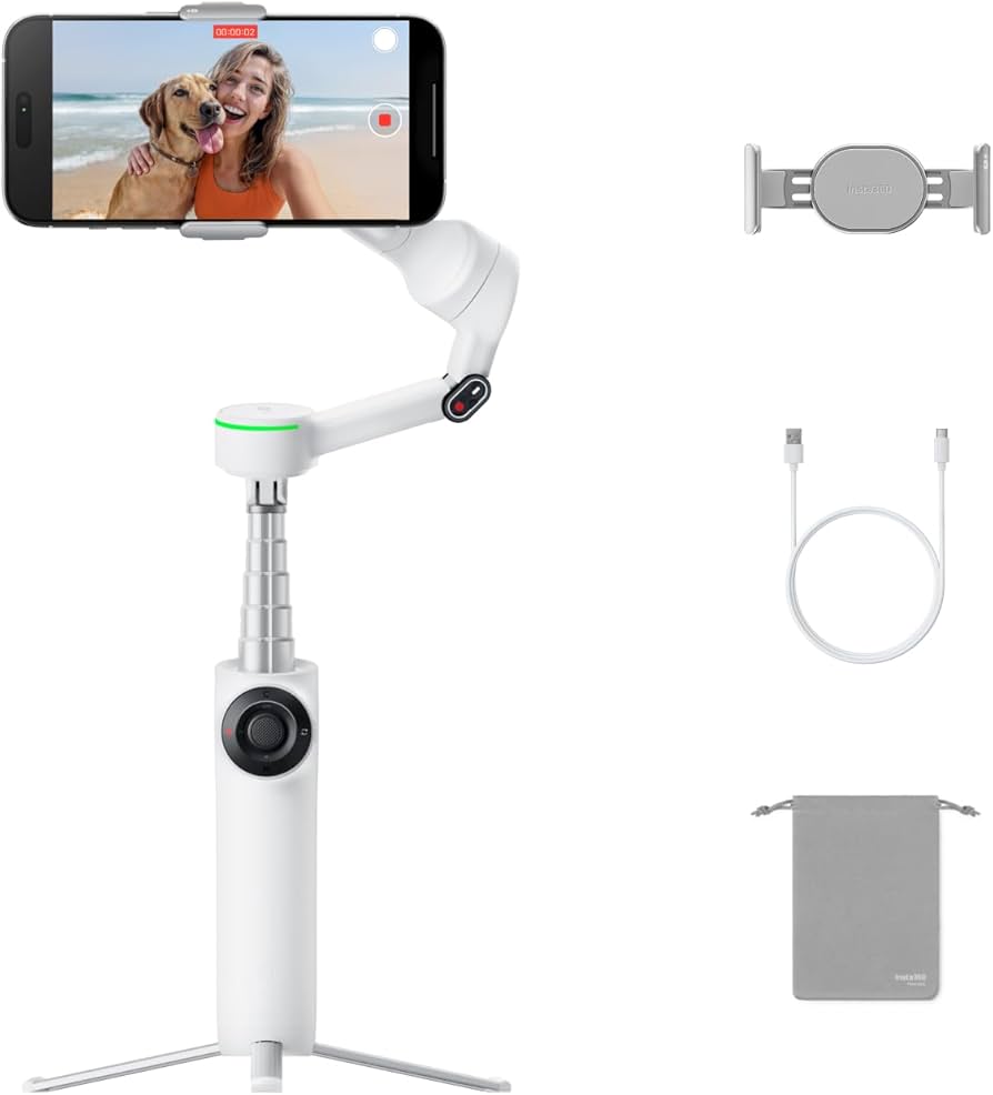 Amazon.com: Insta360 Flow 2 Pro White - Industry-First AI Phone