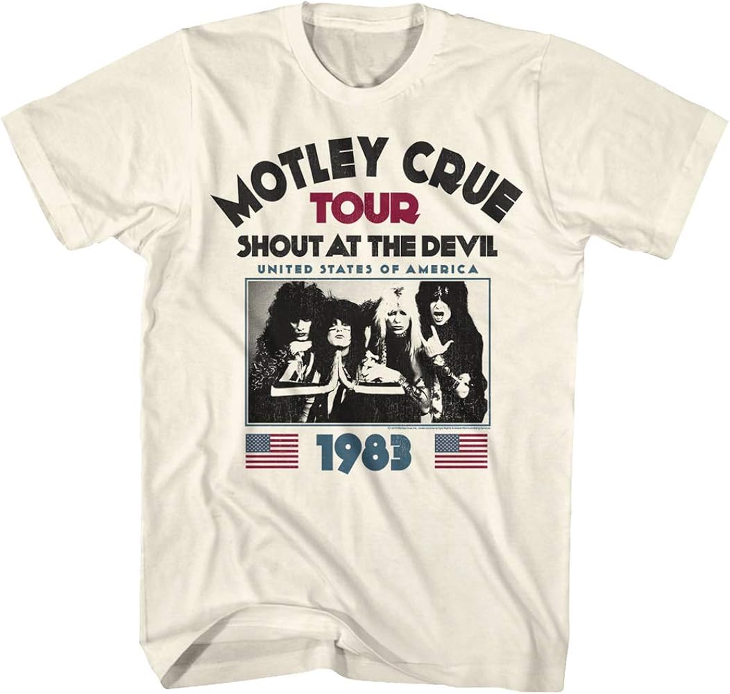 Amazon.com: American Classics Motley Crue 80s Hair Band 1983 Shout