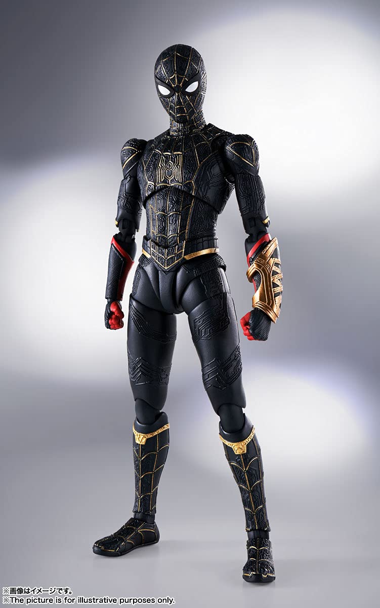 スパイダーマンノーウエイホームブラック&ゴールドスーツver ホットトイズ
