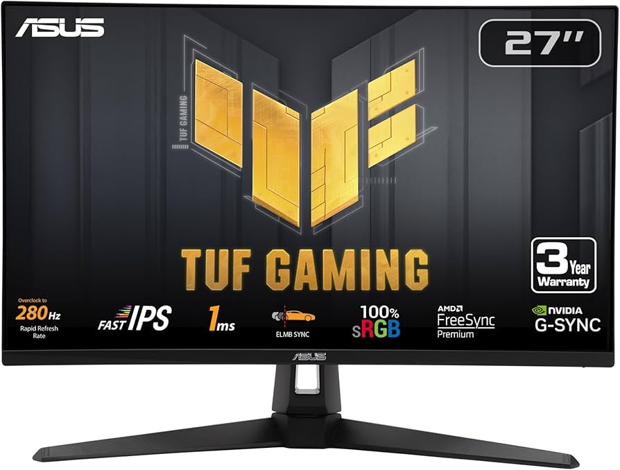 ASUS 280Hz対応 27型 ゲーミングモニター