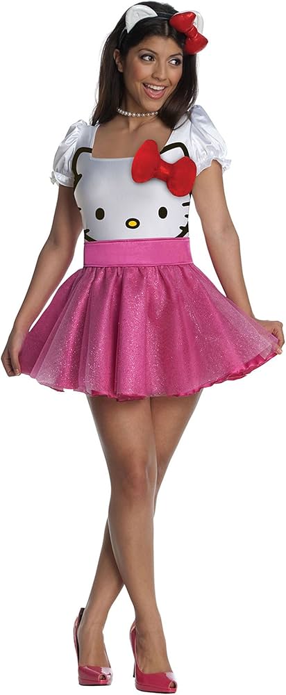 Amazon.co.jp: Hello Kitty Adult Costume ハローキティ大人用