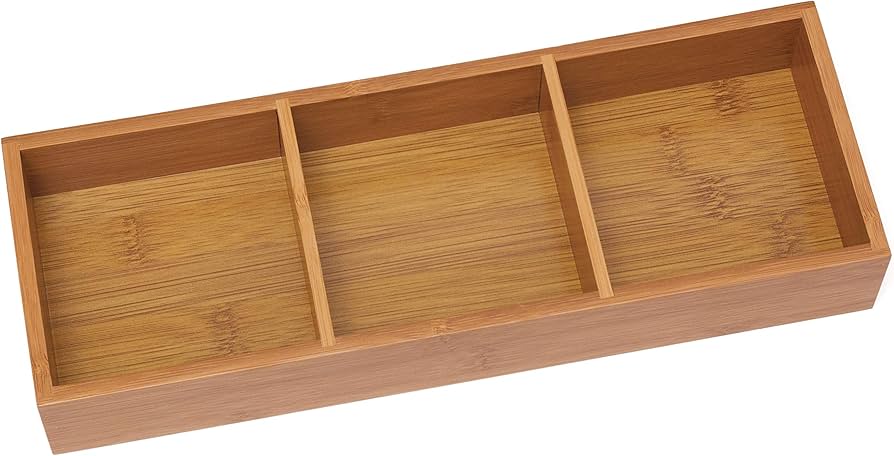Amazon.com: Lipper International 823 Bamboo Wood 3-Compartment