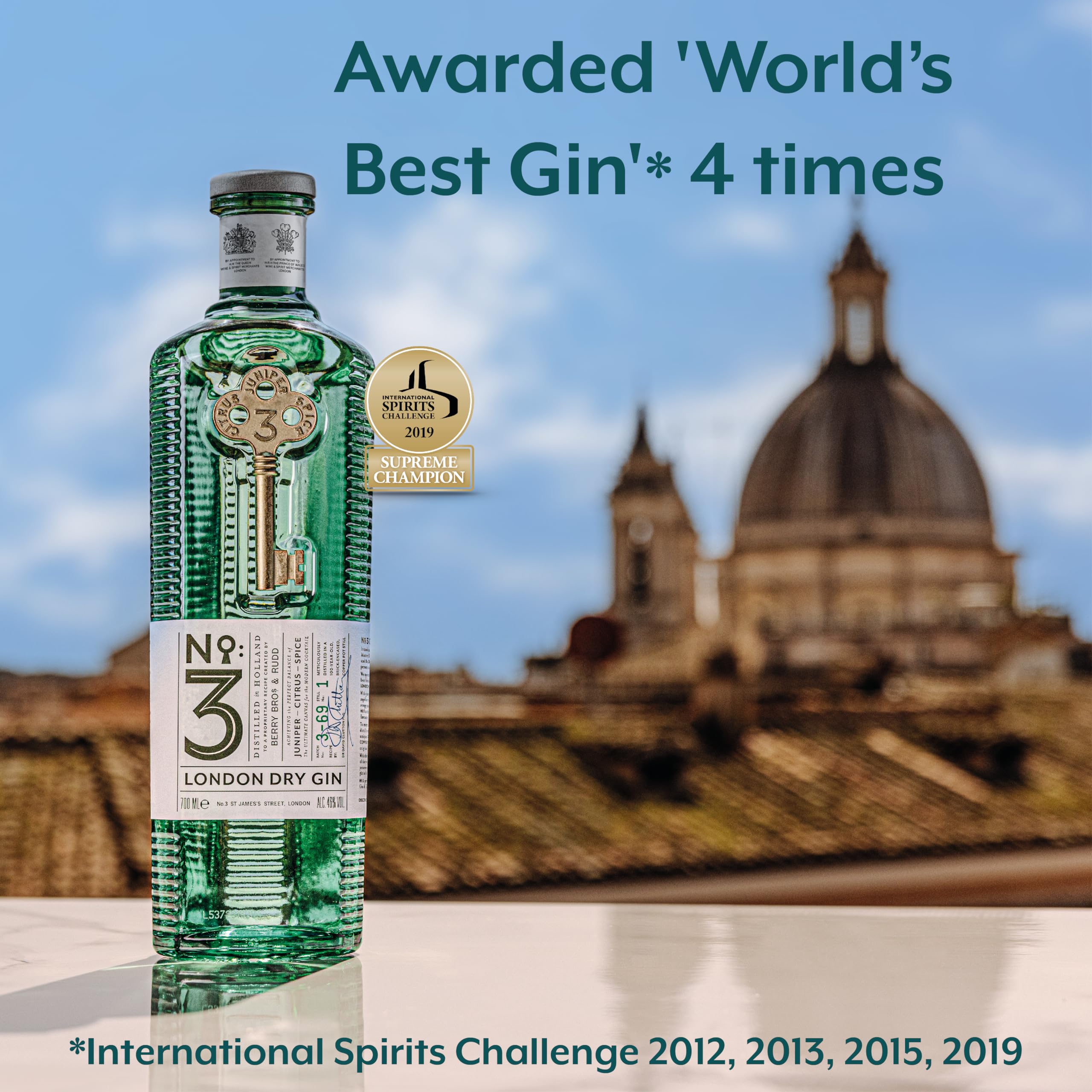 Amazon.co.jp: No.3 ロンドンドライ・ジン [ ジン 700ml ] : 食品