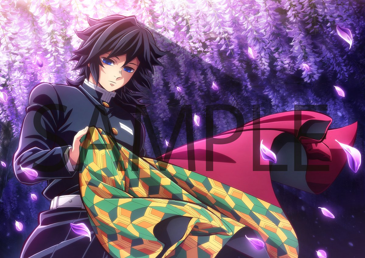 鬼滅の刃 ティザービジュアル キャラファイングラフ A3 冨岡義勇 鬼滅の刃