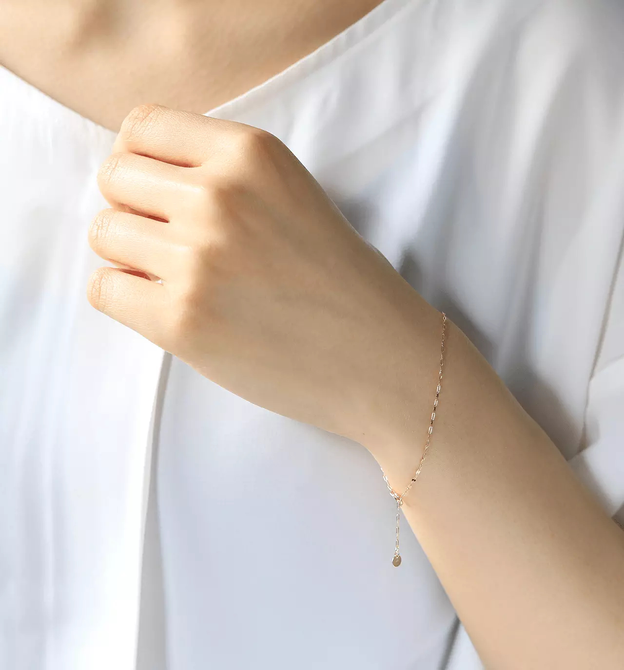 K10 ペタルチェーンブレスレット ジュエリーブランド「RASPIA Jewelry」