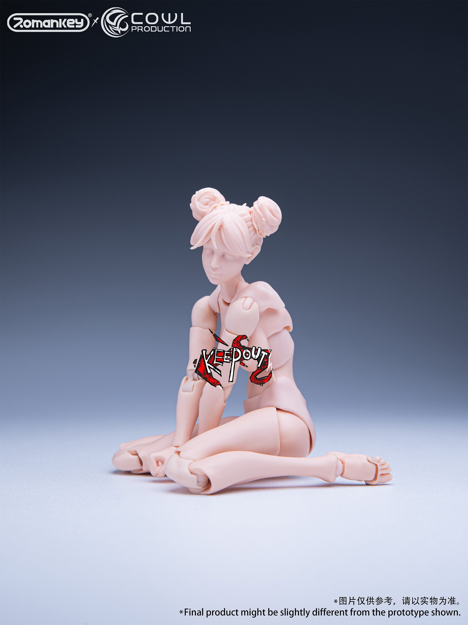 再販】Romankey×COWL 1/12スケール 超可動女性素体（ホワイト