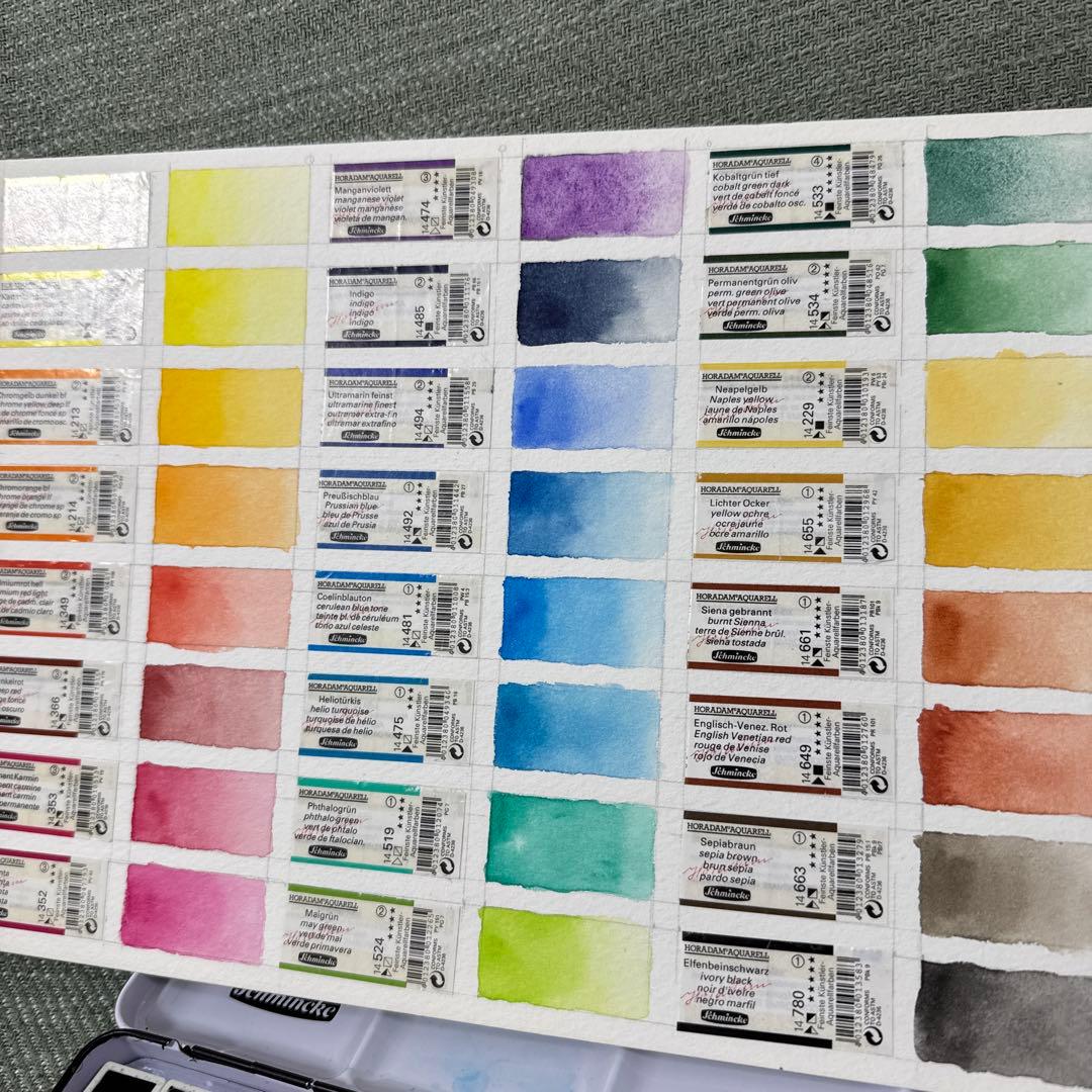 シュミンケ　ホラダム　透明水彩　ハーフパン　24色