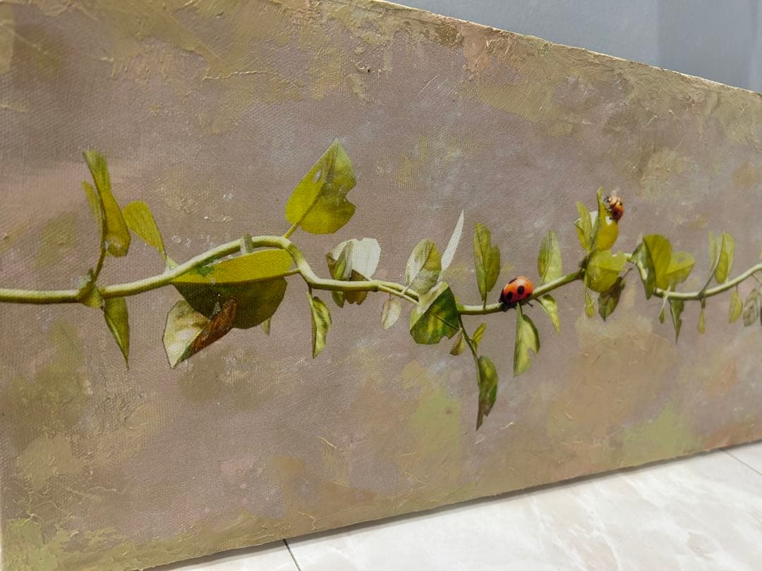 てんとう虫　アクリルガッシュ　イラストレーション　絵画