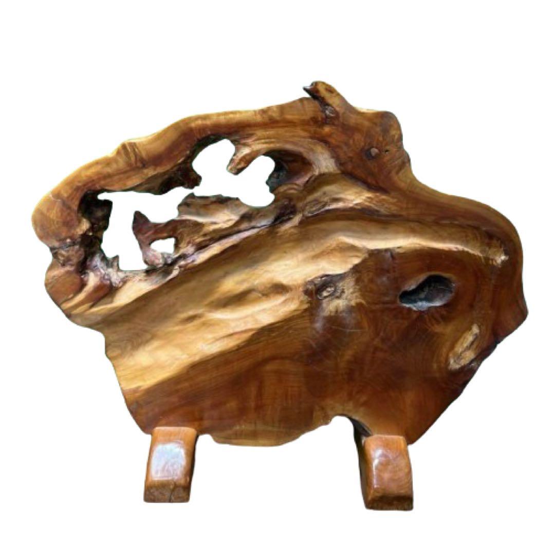 衝立　玄関　木製　無垢材 自然木の玄関 衝立