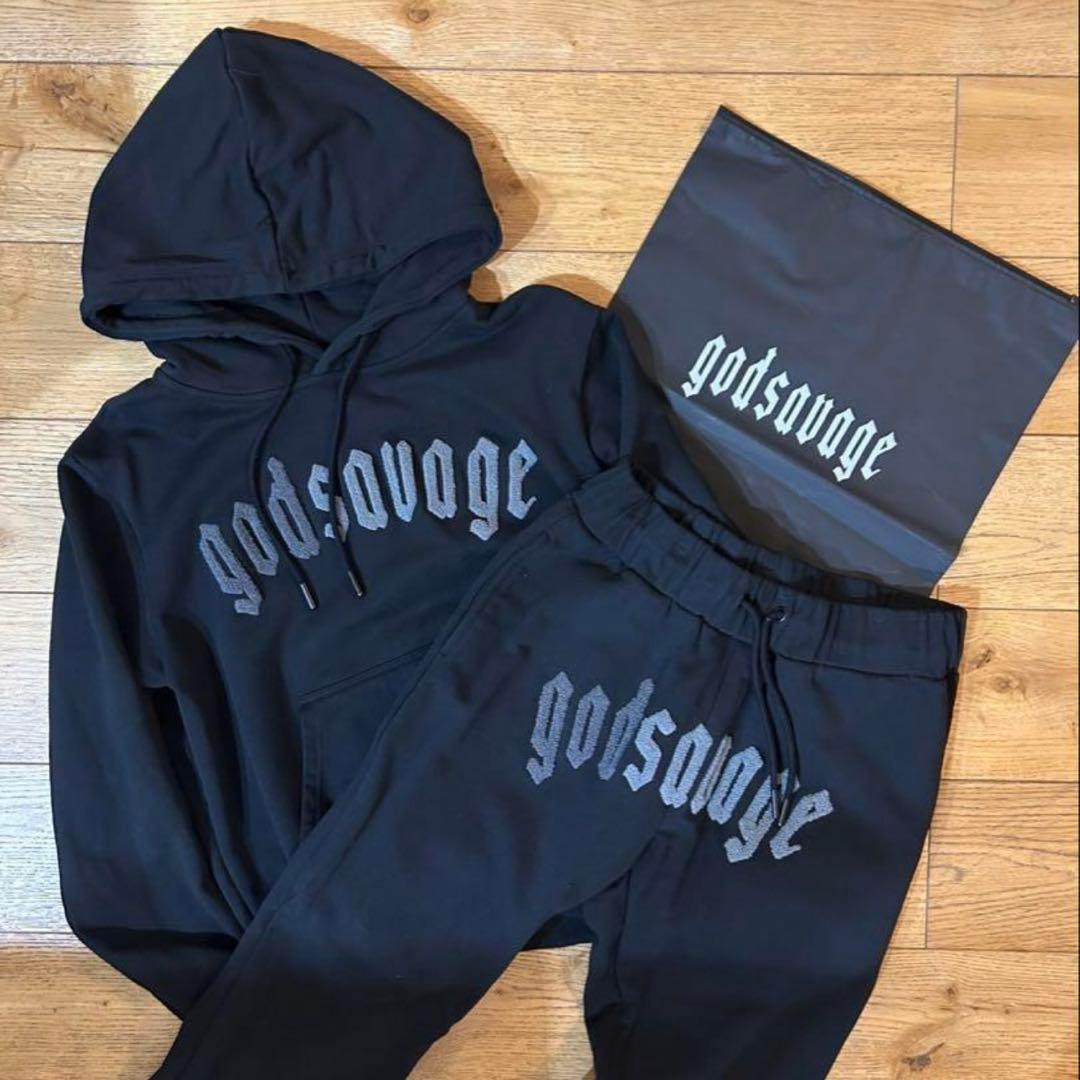 godsavage セットアップ M ブラック ゴッドサベージ