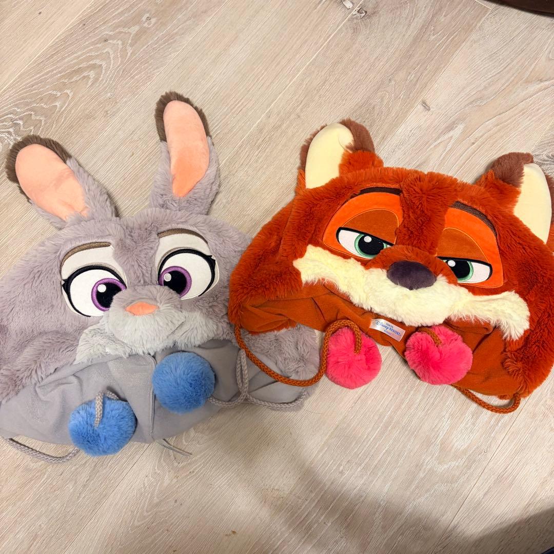 ディズニー　ファンキャップ　ズートピア　ニック　ジュディ 東京ディズニーリゾートのジュディのファンキャップ ニック ジュディ