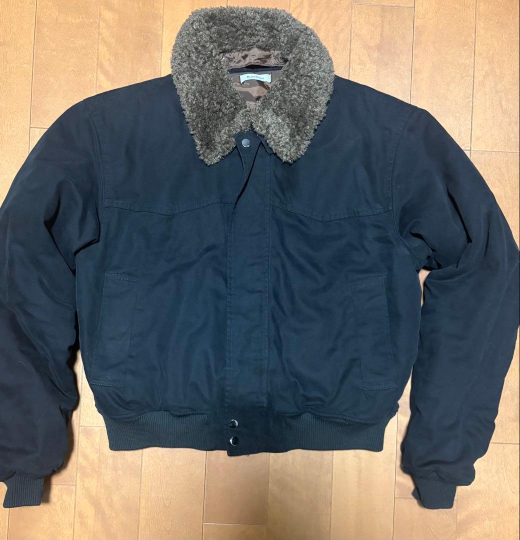 regen glanz 襟ボアブルゾン ブラック M collar boa blouson/襟ボアブルゾン（ブルゾン）｜Regen Glanz