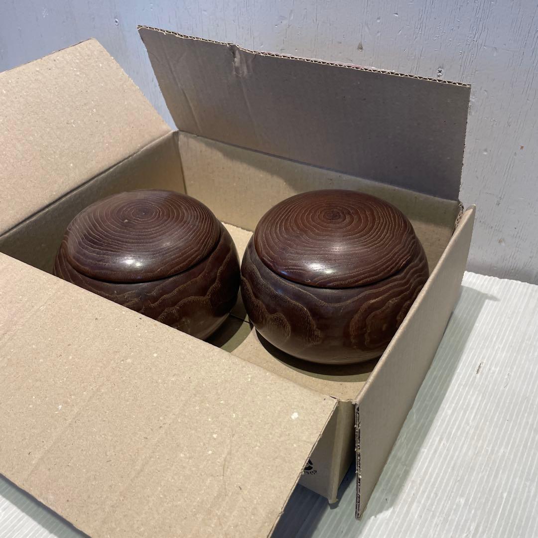 【碁石セット】囲碁 蛤 貝 木製 趣味 遊び　那智黒石　室内ゲーム