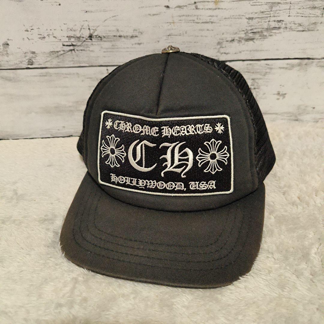グ*ィ様 CHROME HEARTS トラッカーキャップ ブラック 楽天市場】【CHROME HEARTS クロムハーツ アパレル キャップ