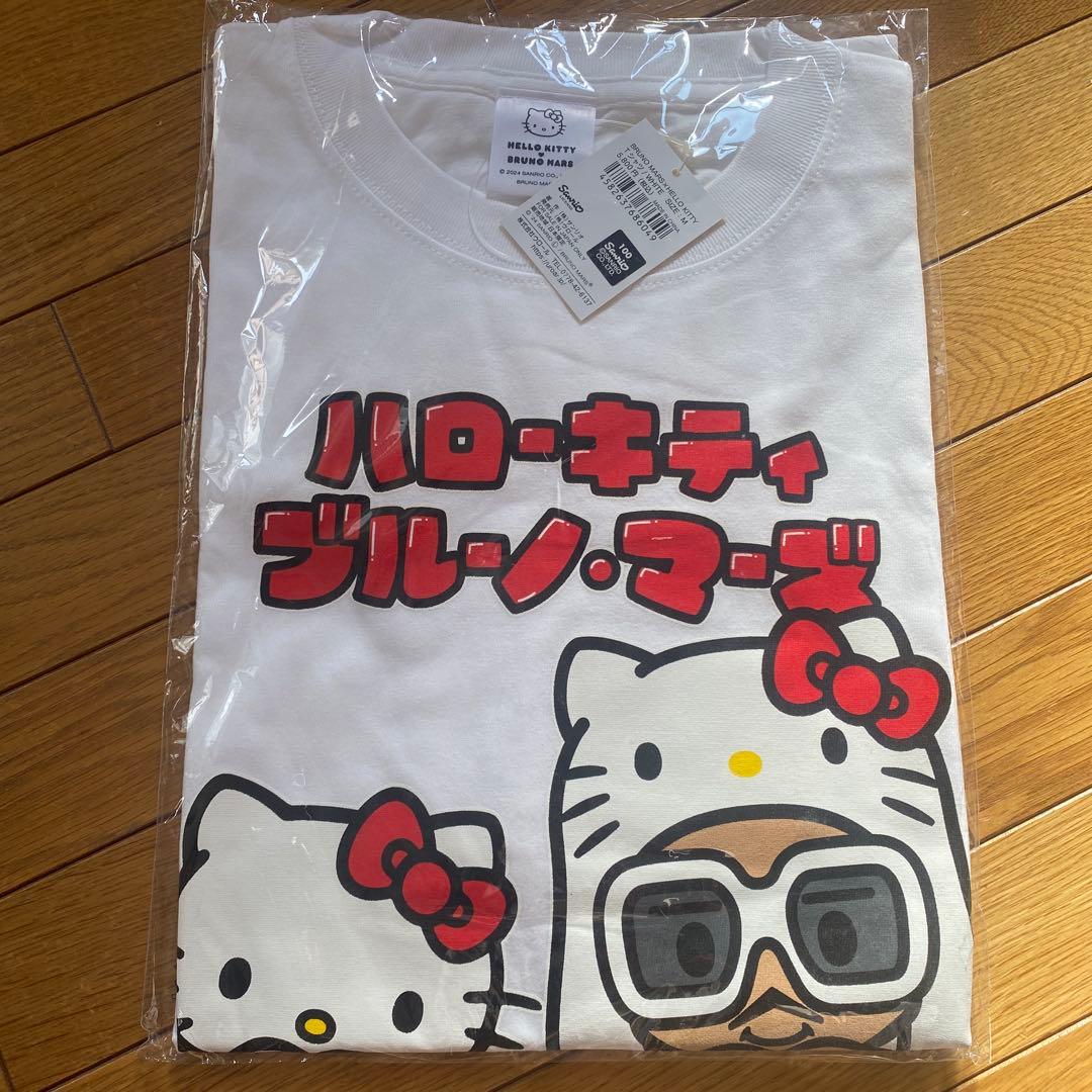 BRUNO MARS HELLO KITTY Tシャツ　Mサイズ　新品未開封 BRUNO MARS x HELLO KITTY 第2弾】T-SHIRT BLACK - PRINT ROCK