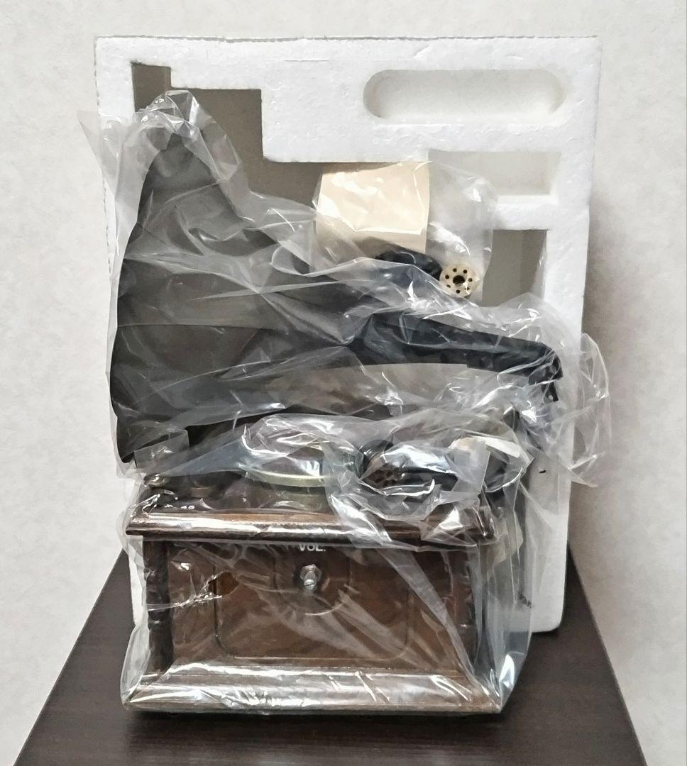 レトロ蓄音機 ナガオカ·フォノグラフ 未使用品　昭和40年代 レトロ蓄音機 ナガオカ·フォノグラフ 未使用品 昭和40年代