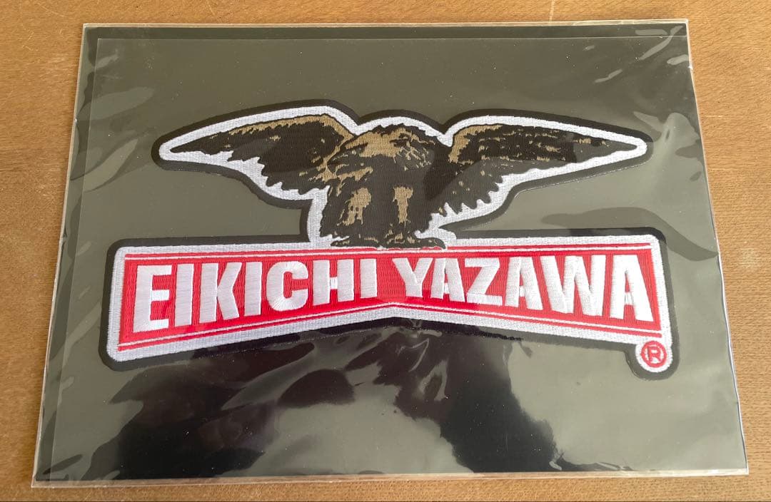 矢沢永吉 BIG刺繍ワッペンシール(ワシロゴ) 矢沢永吉 BIG刺繍ワッペンシール(ロゴ) ホワイト｜Yahoo!フリマ（旧