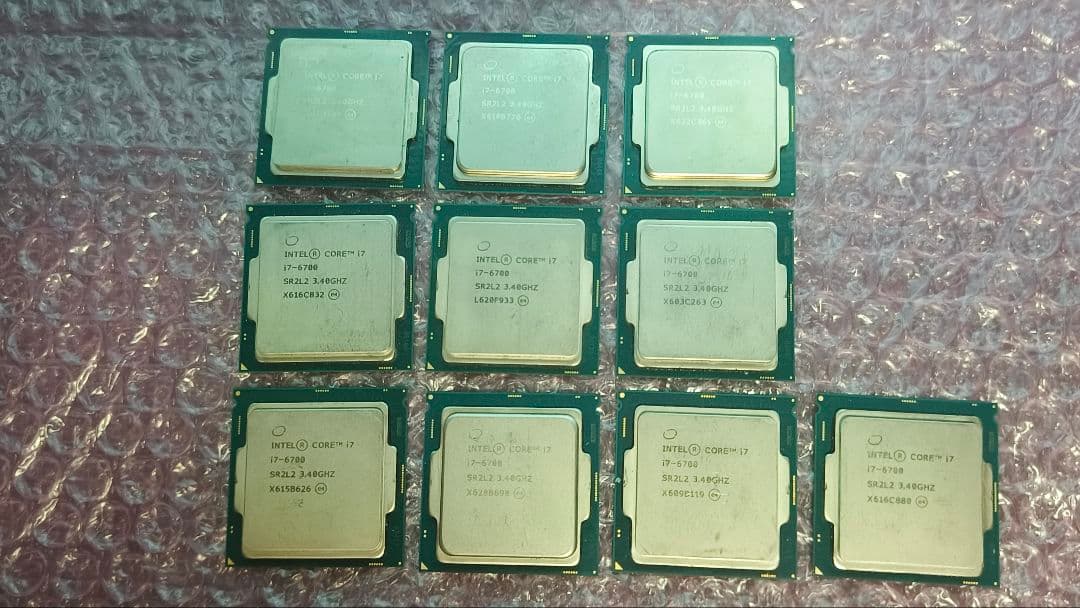 core i7 6700 10個まとめ売り動作確認済み core i7 6700 10個まとめ売り動作確認済み 中古Core i7 プロセッサー