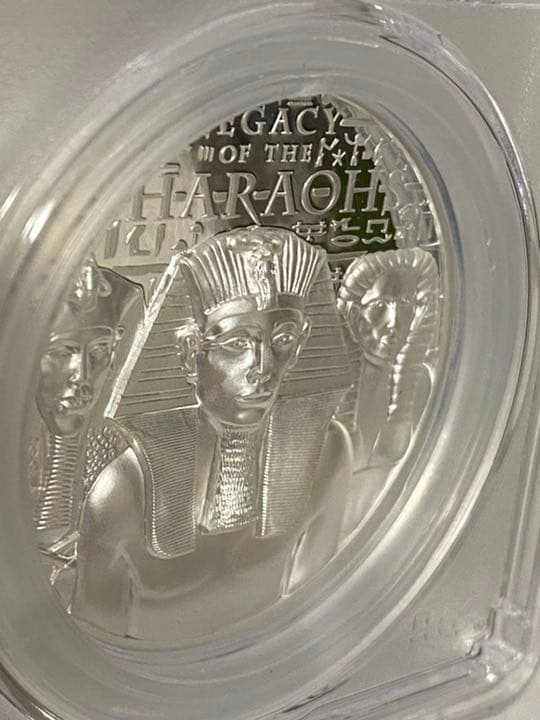 最高鑑定／PR70】2022 クック諸島 ファラオの遺産 1オンス 銀貨