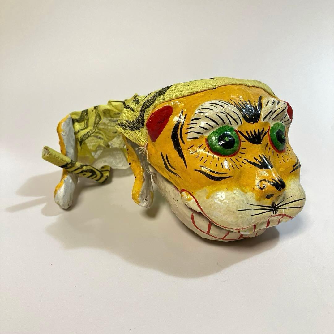 世界の民芸　古作　台湾　民衆玩具　布袋戯　虎爺　偶頭　人形芝居　民間信仰　魔除け 世界の民芸 古作 台湾 民衆玩具 布袋戯 虎爺 偶頭 人形芝居 民間信仰