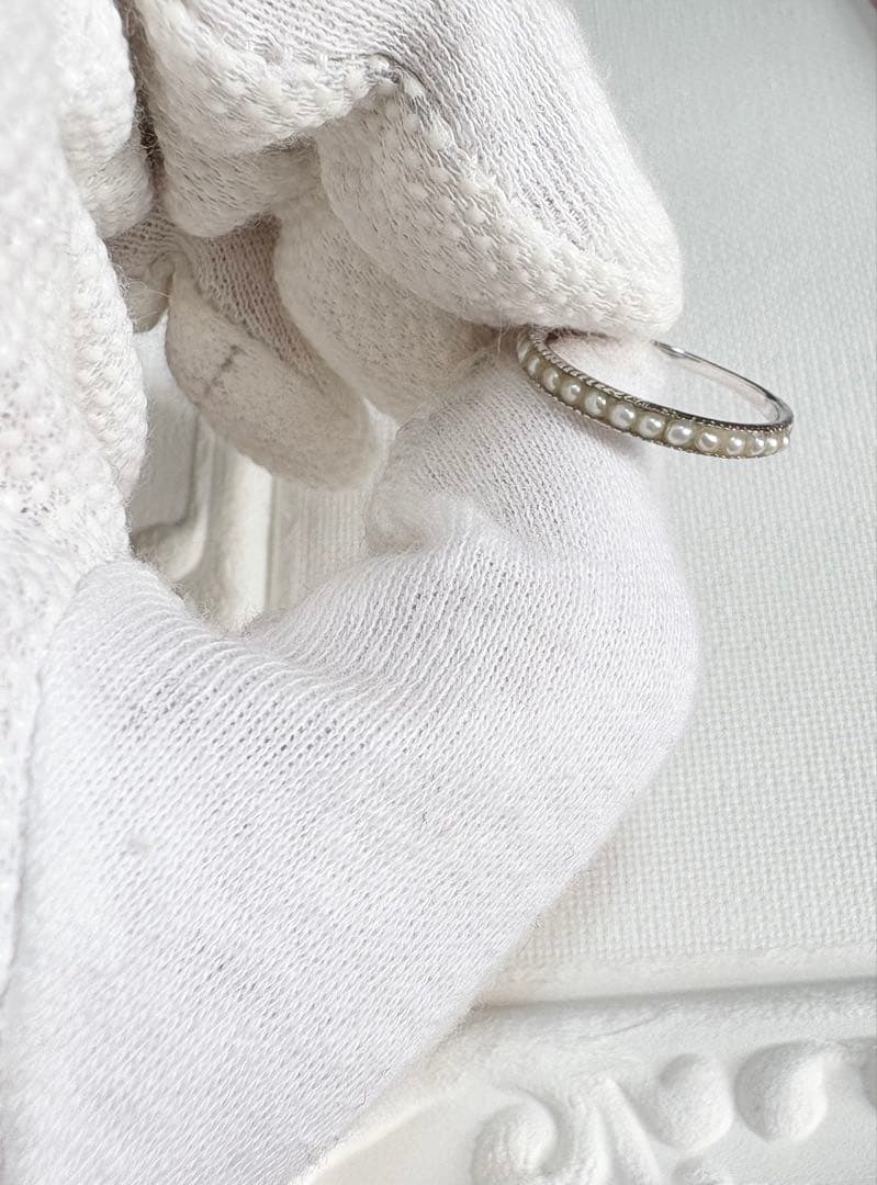 k10WG ミルウチ 淡水パール リング