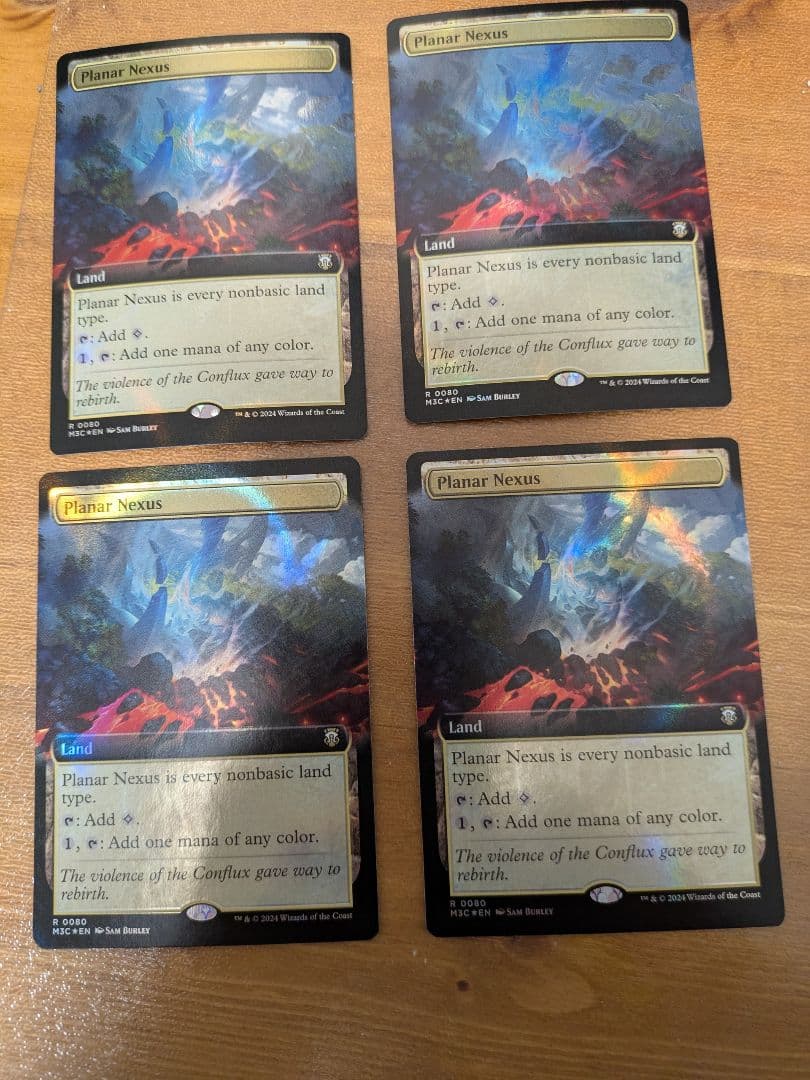 次元の結節点　リップルFOIL 英語4枚セット 次元の結節点 リップルFOIL 英語4枚セット フォト風ステッカー（2種