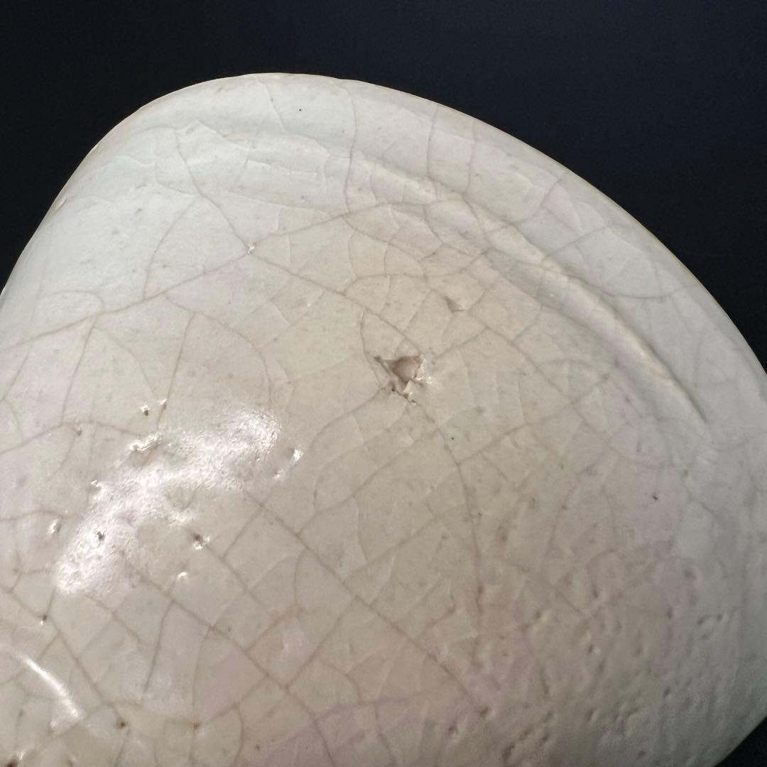 ◎古美術 庵々◎李朝 白磁 茶碗 共箱付◎韓国 李氏