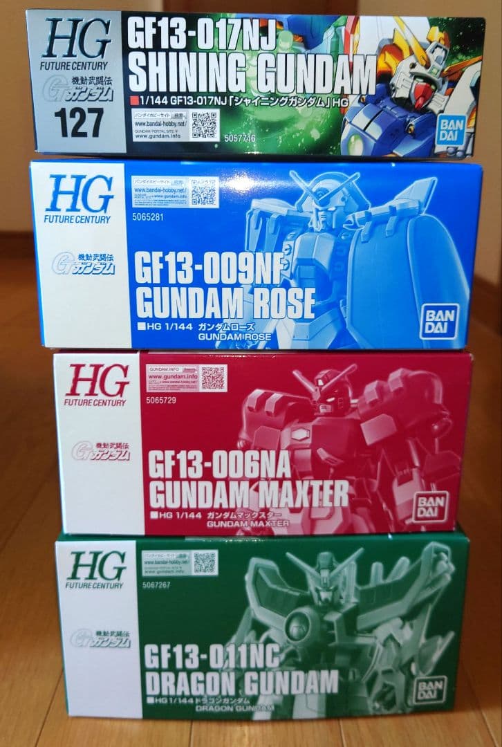 ＨＧＦＣ 1/144 機動武闘伝Gガンダムシリーズ 4箱セット　まとめ売り 一番くじ 機動武闘伝Gガンダム 30th Anniversary」本日より順次発売