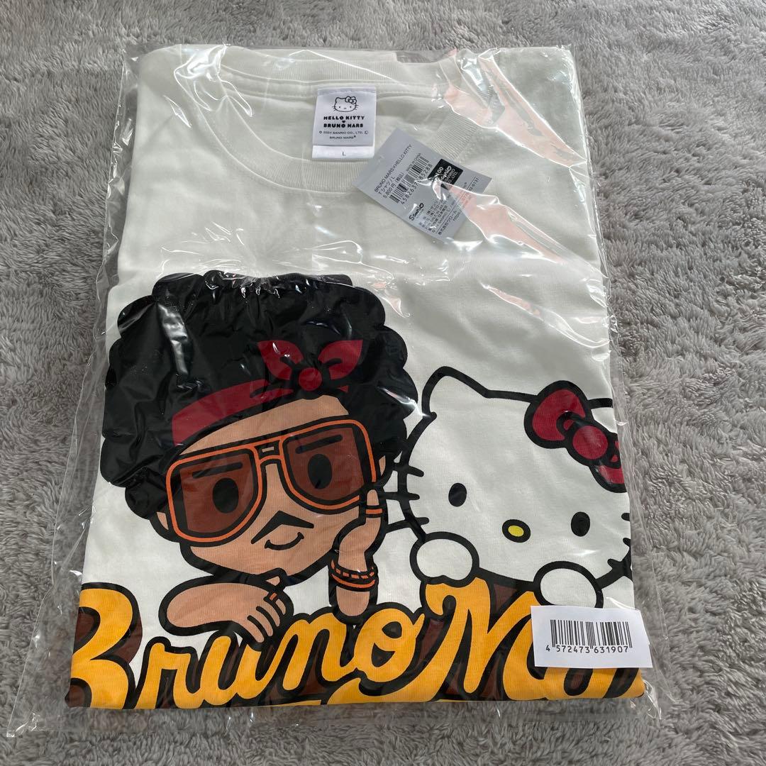 Bruno Mars•ハローキティTシャツ BRUNO MARS HELLO KITTY Tシャツ Lサイズ Hello Kitty x Bruno Mars