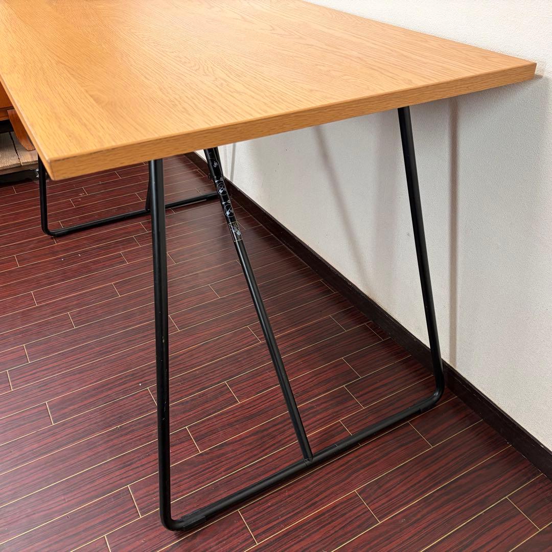 無印 折りたたみテーブル オーク材 ダイニングテーブル ワークテーブル 作業台