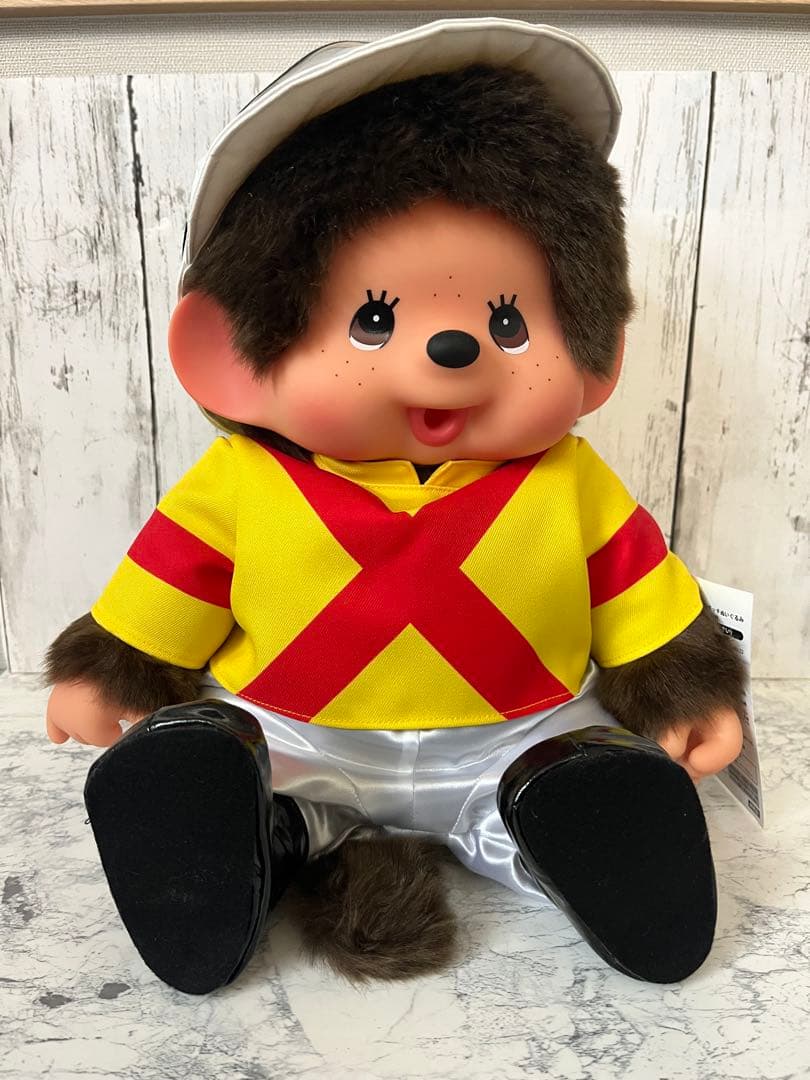 JRA【非売品】 ジャスティンパレス勝負服モンチッチ ジョッキー ぬいぐるみ JRA【非売品】 ジャスティンパレス勝負服モンチッチ ジョッキー