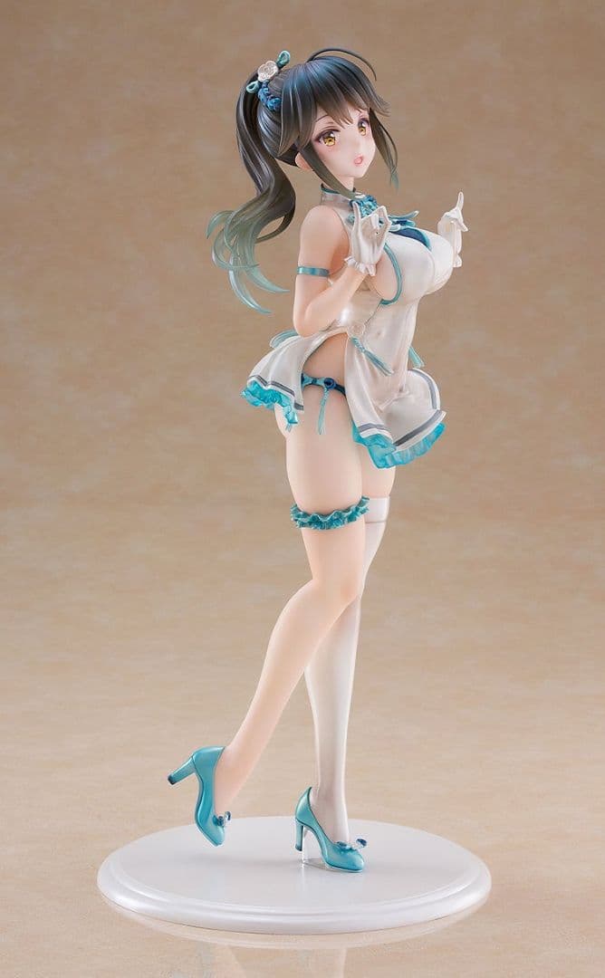 ポニーテールの女の子:チーパオPVC製完成品・1/6スケール・全高約285mm