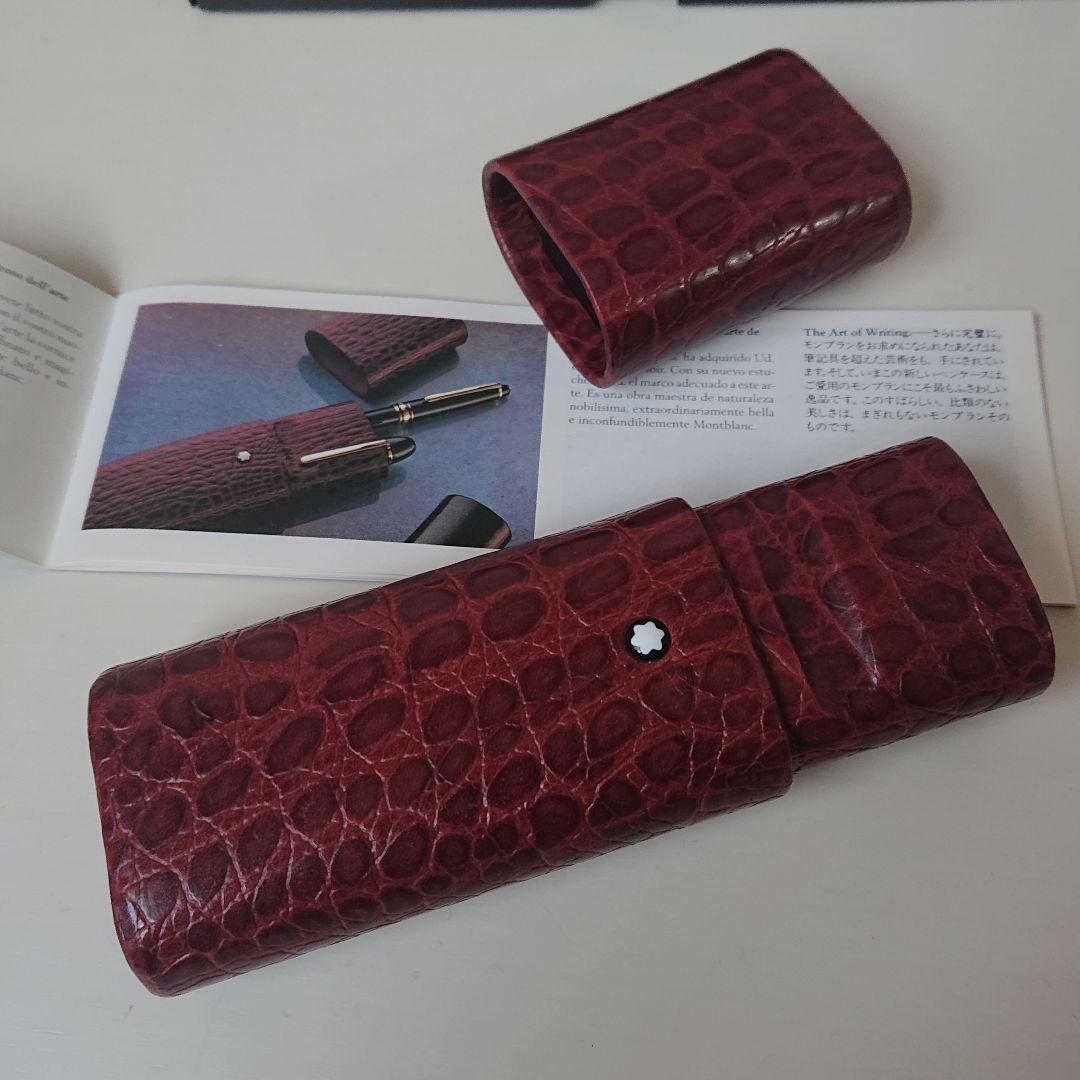 未使用 モンブラン フローレンス製 クロコダイルスタイル(型押し) ペン