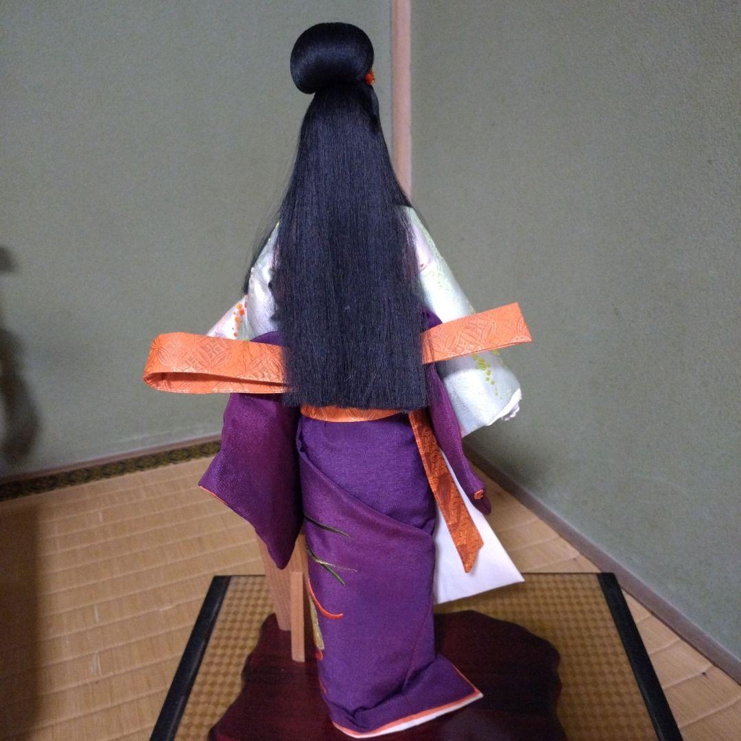 御所人形 有風作 紫色の美しい工芸品 - メルカリ