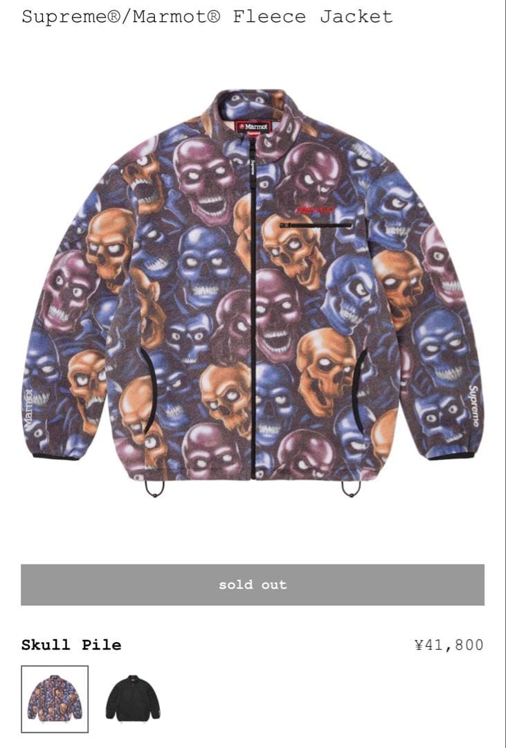 よっこいSupreme Marmot Fleece Jacket