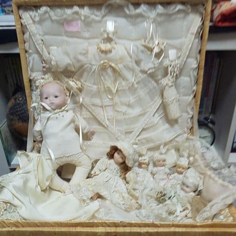 た*う様 【最終値下】アンティークバスケットドールセット た*う様 【最終値下】アンティークバスケットドールセット た*う様